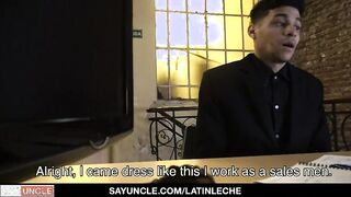Latino Boy Working Naked Gets Barebacked