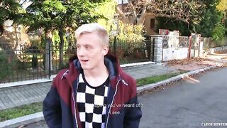 CZECH HUNTER 487 - Hot Blonde Twink Takes On A Dick With Pleasure