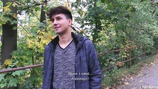 CZECH HUNTER 485 - Hairdresser Strolling Through The Park Gets Boned For Cash