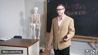 Mencom - Two students gets fucked by teacher