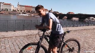 CZECH HUNTER 474 - Amateur Hunk Riding His Bike Takes A Break To Fuck In The Park