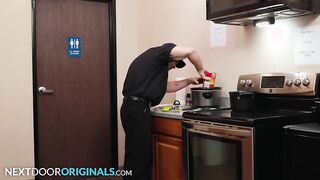 Hunk Firemen Flip Fuck On Kitchen Counter - Justin Matthews, Andrew Miller - NextDoorStudios