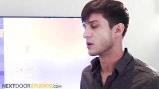NextDoorStudios - 3 Horny Studs Flip Fuck In Hotel Room