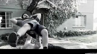 RagingStallion Threesome At The Porn Camp
