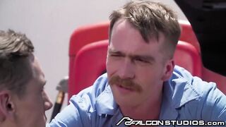 Big Dick Muscle Mechanic Gets Ass Fucked In Garage!