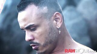 RAWHOLE Bald Latin Patrick Garcia Raw Fucked By Kadu Silva