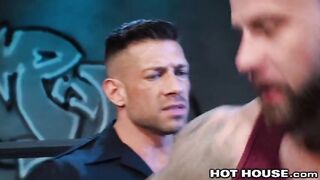 HotHouse Cop Caught Hunky Troublemaker And Fucks Him
