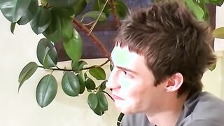 Young amateur Paul jerking off and fingering his horny ass