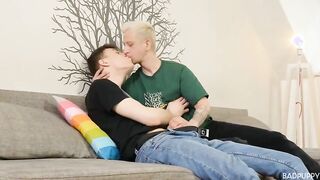 It's not long before Tom Bacan climbs on top and begins riding up & down on Tom Connor's thick cock
