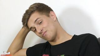 Dylan Finn's thick, uncut cock is stiff & ready for play