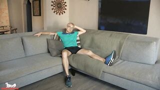 Sherman Maus pulls out a huge dildo & it's gone up his ass