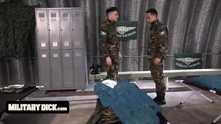 Military Dick - Naughty Soldier Gets Disciplined By The Sergeant For Being Messy And Chaotic