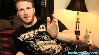 Deviant amateur Luke Mason masturbates cock and cums solo
