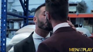 Warehouse Anal With Classy Businessmen