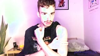 Ryan Jacobs Gives One Hell of A Show Masturbating And Using a Dildo During Gold Show