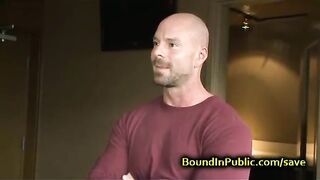 Muscle blindfolded gay orgy fucked