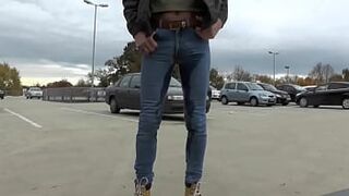 public jeans wetting